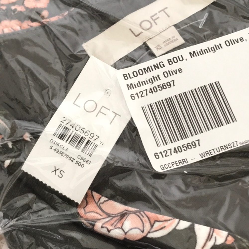 NWT LOFT Boutique Wrap Midi Dress - Picture 6 of 6